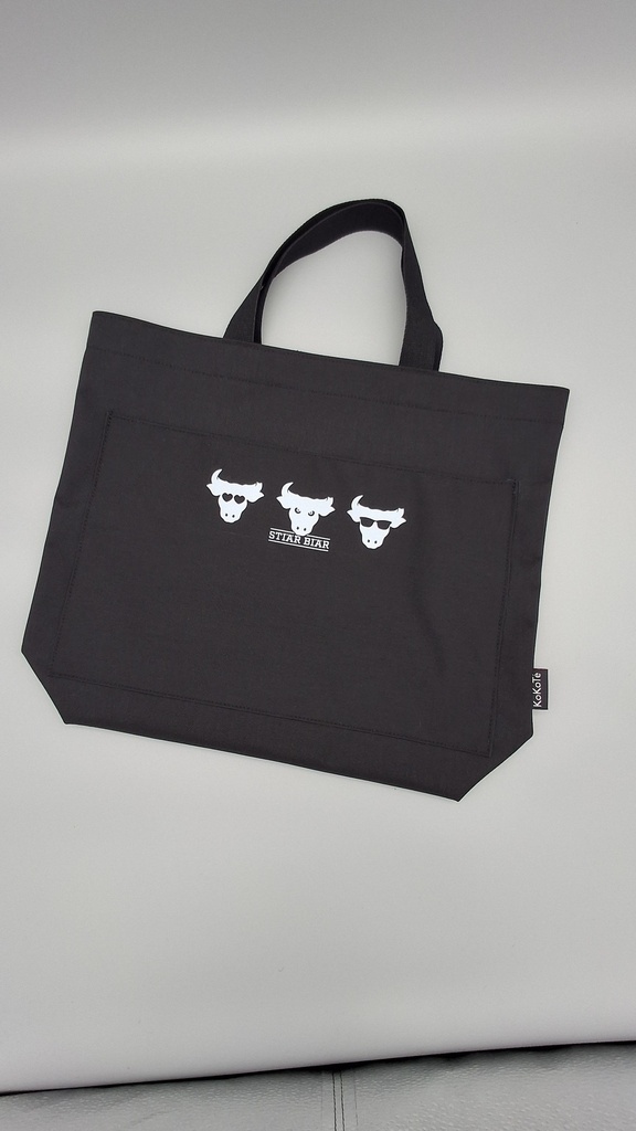 KoKoTé Einkaufstasche «Eco Bag 2» schwarz mit Schlaufe kurz