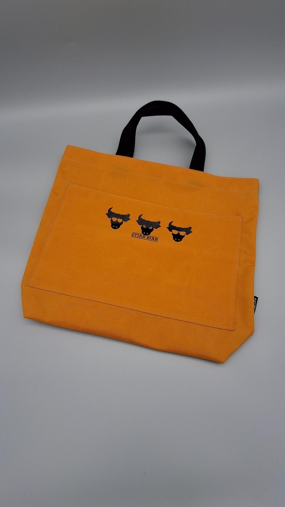 KoKoTé Einkaufstasche «Eco Bag 2» ocker mit Schlaufe kurz